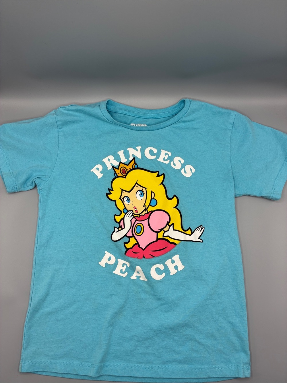 3/$10 Princess Peach Graphic Tee - Light Blue
